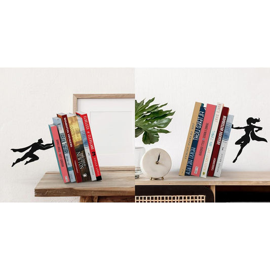 🦸‍♀️🦸‍♂️ Super Duo Bundle – Superwoman + Superman Bookends (10% Off)
